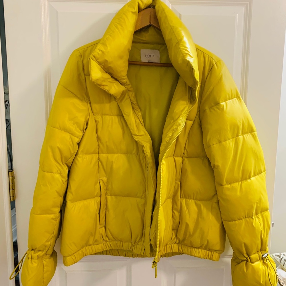 Loft Yellow Puffer Coat